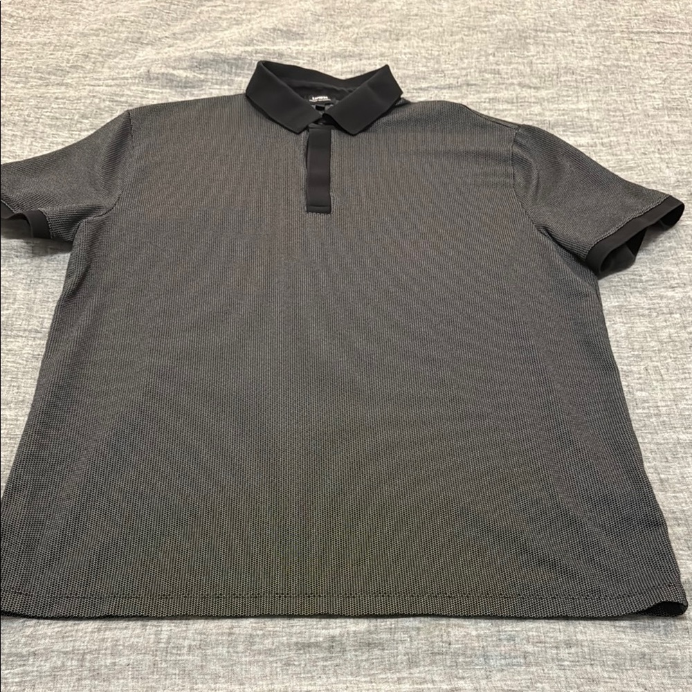 Express Men’s Black/White Polo Shirt